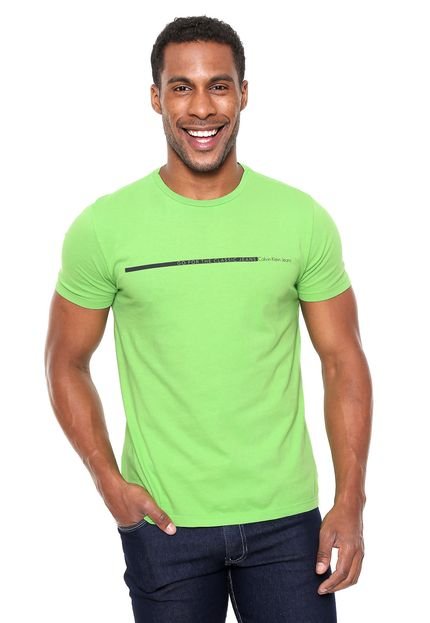 Camiseta Calvin Klein Jeans Go For Verde - Marca Calvin Klein Jeans