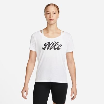 Camiseta Nike Dri-FIT Script Feminina - Marca Nike