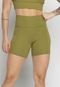 Short Fitness Vekyo Poliamida Feminino Suplex Liso Academia Verde Pistache - Marca VEKYO