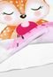 Pijama Kyly Curto Infantil Bambi Sorvete Branco/Cinza - Marca Kyly