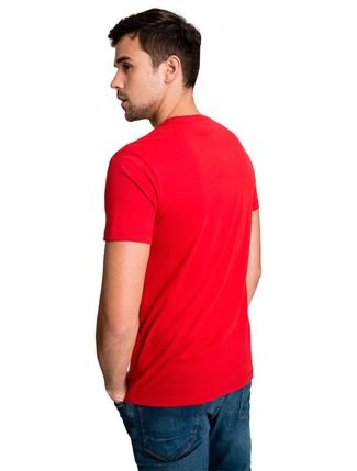 Camiseta Tommy Hilfiger Essential Cotton Masculina - Vermelho