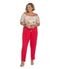 Calça Feminina Plus Size Com Pregas Secret Glam Vermelho - Marca Secret Glam