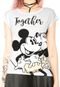 Blusa Cativa Mickey e Minnie Branca - Marca Cativa Disney