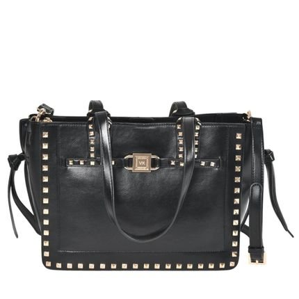 Bolsa Feminina Via Marte Tote Grande B1-123-01 Preto Incolor - Marca Via Marte