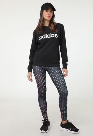 Legging Adidas Essentials Brand Love Feminina - Preto