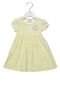 Vestido Curto Baby Milon Galhos Infantil Amarelo - Marca Milon
