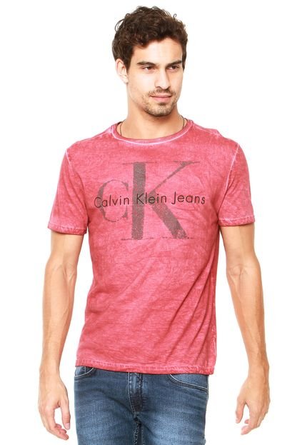 Camiseta Calvin Klein Jeans Jateada Vermelha - Marca Calvin Klein Jeans