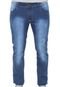 Calça Jeans FiveBlu Slim Estonada Azul - Marca FiveBlu