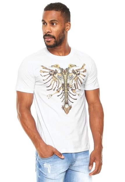 Camiseta Cavalera Águia Esquelética Branca - Marca Cavalera
