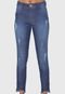 Calça Jeans GRIFLE COMPANY Skinny Puídos Azul-Marinho - Marca GRIFLE COMPANY
