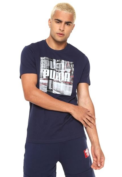 Camiseta Puma Estampada Azul-marinho - Marca Puma