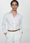 Camisa Mango Slim Lisa Off-White - Marca Mango