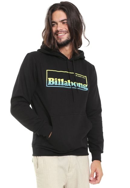 Moletom Flanelado Fechado Billabong Free 73 Preto - Marca Billabong