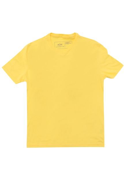 Camiseta Lunender Manga Curta Menino Amarela - Marca Lunender