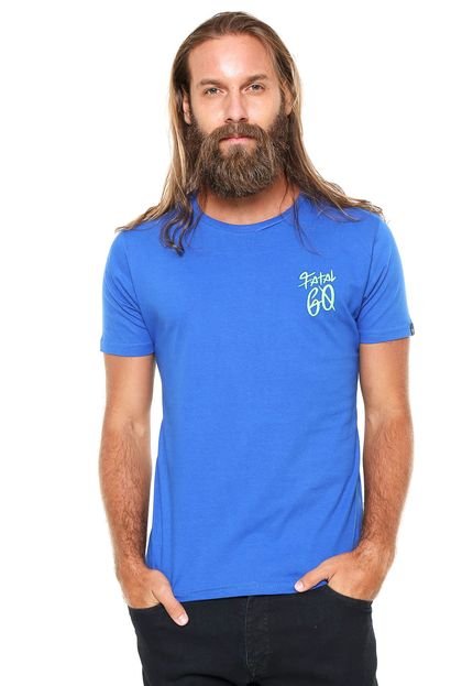 Camiseta Fatal Surf Bordado Azul - Marca Fatal Surf