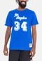 Camiseta Mitchell & Ness Name And Number Shaquille O'Neal Los Angeles Lakers Azul - Marca Mitchell & Ness