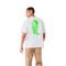 Camiseta Oversized Branca Make Art Not War Verde - Marca Di Nuevo
