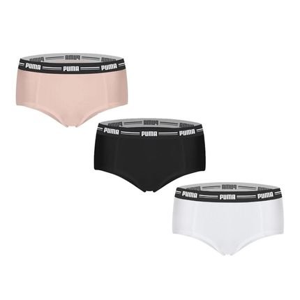 Kit 3 Calcinhas Puma Mini Boxer Feminino - Marca Puma