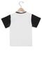 Camiseta Tricae Manga Curta Menino Branco/Preto - Marca Tricae