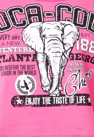 Blusa Coca-Cola Clothing Japonesa Elephant Rosa - Compre Agora