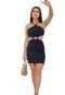 Vestido Summer Body Brilho Vazado Argola Costa Nua Balada Curto Panicat preto - Marca Summer Body