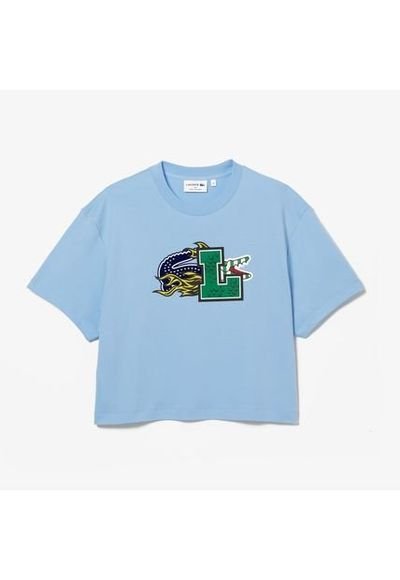 Polera Lacoste Tf9204 Mujer Celeste Compra Ahora Dafiti Chile