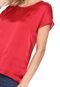 Blusa Cetim Scene Raglan Vermelha - Marca Scene