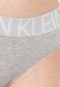 Calcinha Calvin Klein Underwear Biquíni Statement Cinza - Marca Calvin Klein Underwear