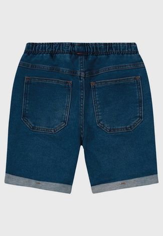 Shorts Jeans Comfort Infantil Menina Brandili Azul Ref.05 (De 4 A 12 Anos)