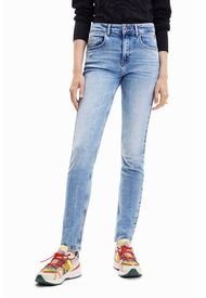 Jeans Desigual Celeste - Calce Regular
