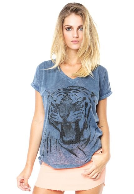 Camiseta Mandi Tiger Azul - Marca Mandi