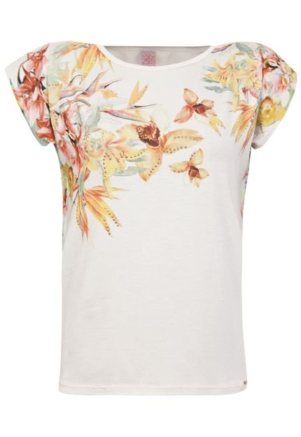 Blusa Joy By Morena Rosa Floral Off-White - Marca Joy By Morena Rosa