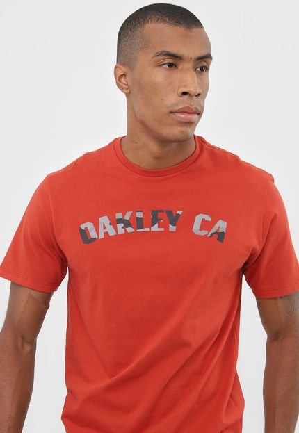 Camiseta Oakley O-classic Camo Ss Laranja - Marca Oakley