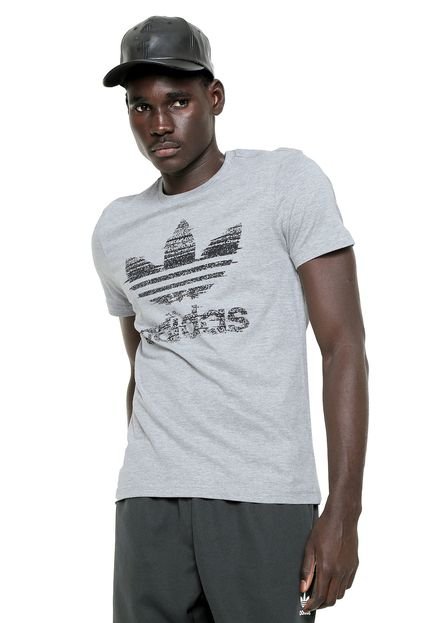 Camiseta adidas Originals Traction Trefo Cinza - Marca adidas Originals