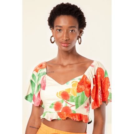 Cropped Mercatto Cropped Bege - Marca Mercatto