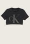 Camiseta Calvin Klein Kids Strass Preta - Marca Calvin Klein Kids