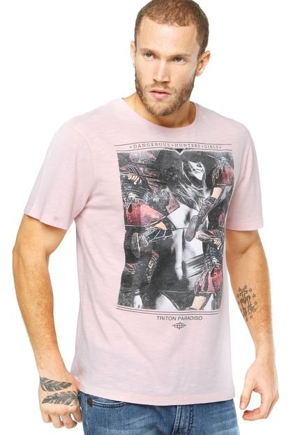 Camiseta Triton Brasil Modern Rosa - Marca Triton