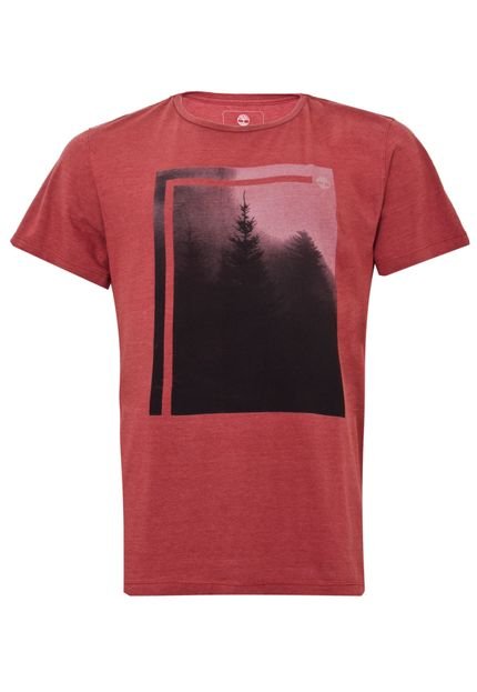 Camiseta Timberland  Pinheiro Vermelha - Marca Timberland