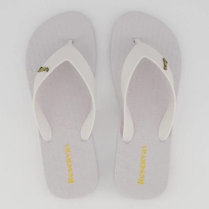 Chinelo Reserva Trancoso Logo Branco - Marca Reserva