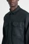 Jaqueta Overshirt Icon Resinada Preto - M - Marca Aramis