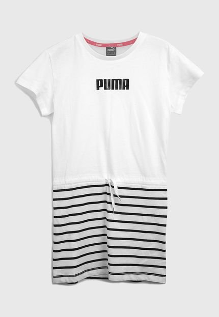 Vestido Puma Infantil Listras Branco - Marca Puma
