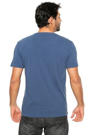 Camiseta Aramis Regular Fit Folhas Azul