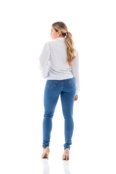 Calça Jeans Feminina Arauto Hot Pants Strass  Azul Claro - Marca ARAUTO JEANS