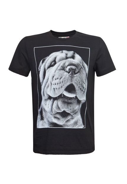 Camiseta Colcci Fun Dog Preta - Marca Colcci Fun