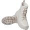Bota Feminina Footz Coturno com Sola Tratorada Cano Curto Baixo Conforto Branco - Marca Footz
