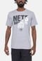Camiseta NBA Spotlight Brooklyn Nets Cinza Mescla - Marca NBA