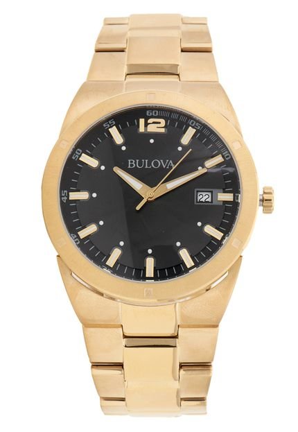 Relógio Bulova WB22284U Dourado/Preto - Marca Bulova