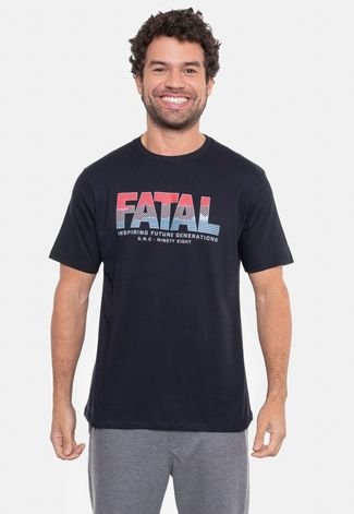 Camiseta Fatal Estamp Snc Preta