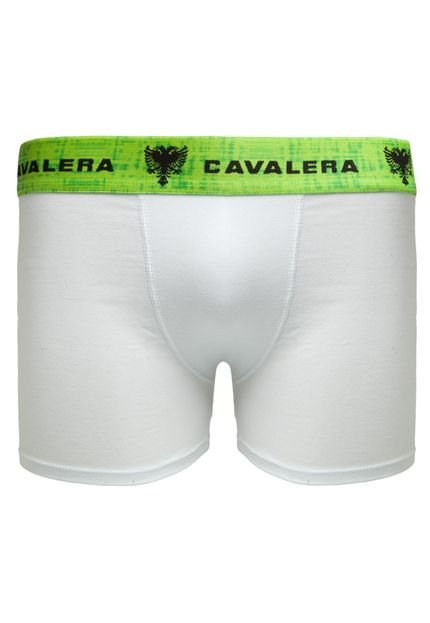 Cueca Cavalera Boxer Cós Branco/Verde - Marca Cavalera