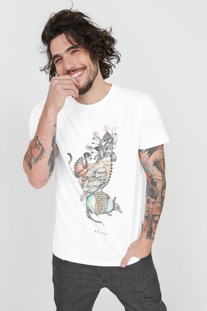 Camiseta Colcci Animais Branca - Marca Colcci